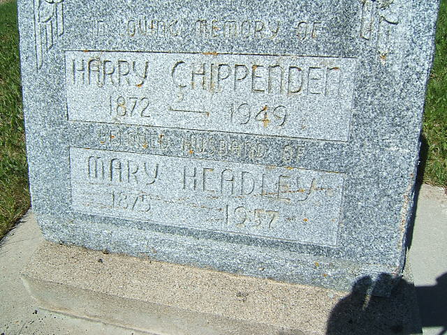 Headstone image of Chippenden