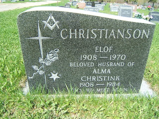 Headstone image of Christianson