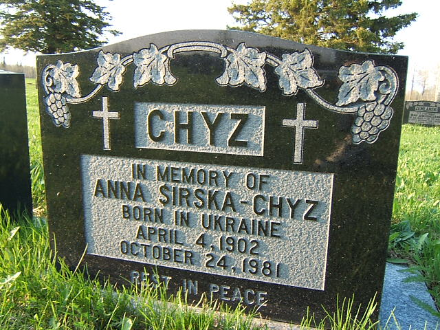 Headstone image of Chyz