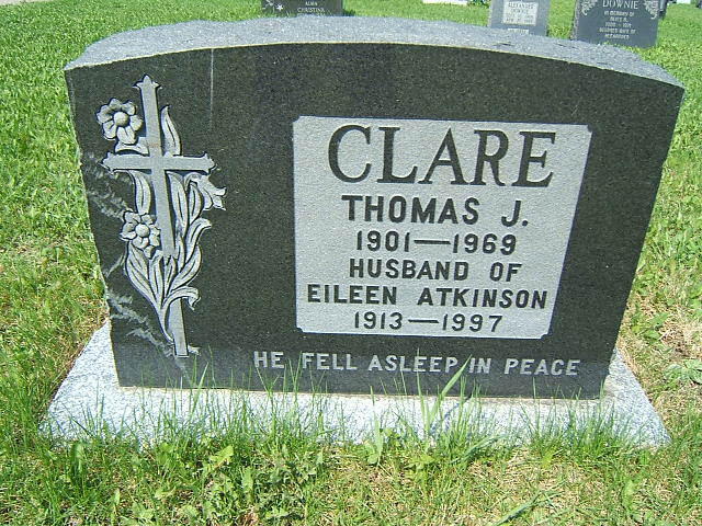Headstone image of Clare