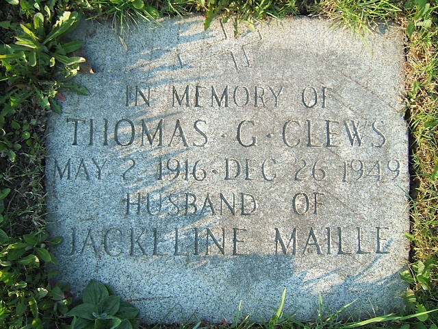 Headstone image of Clews