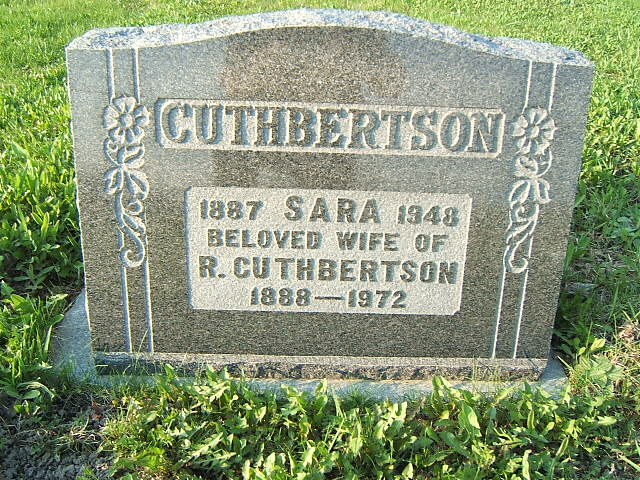 Headstone image of Cuthbertson