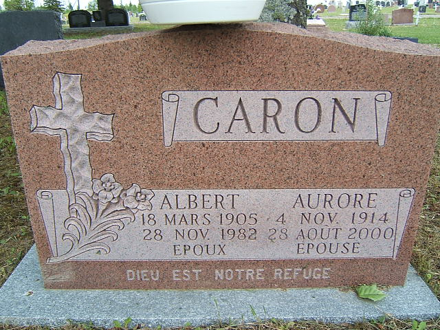 Headstone image of Caron