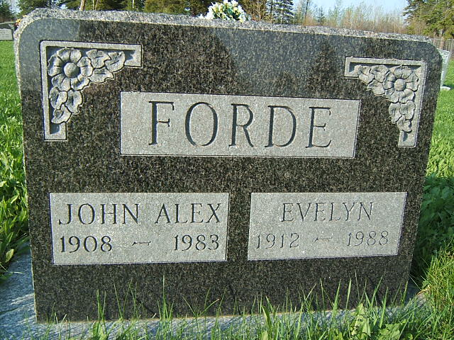 Headstone image of Forde