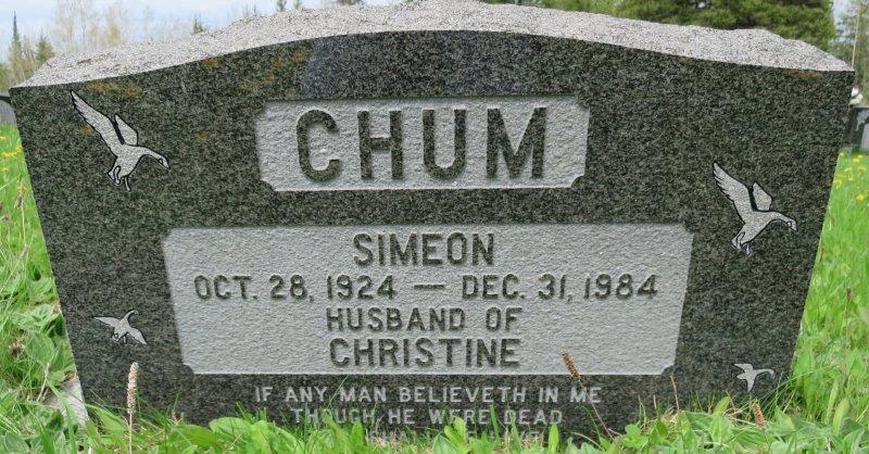 Headstone image of Chum