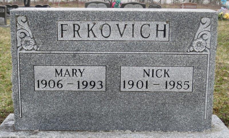 Headstone image of Frkovich