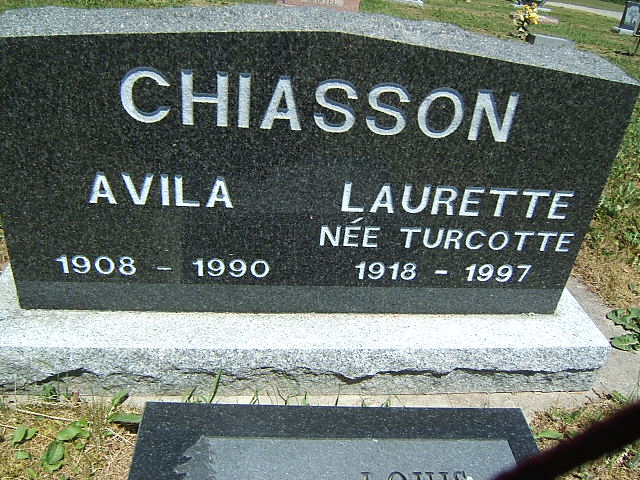 Headstone image of Chiasson