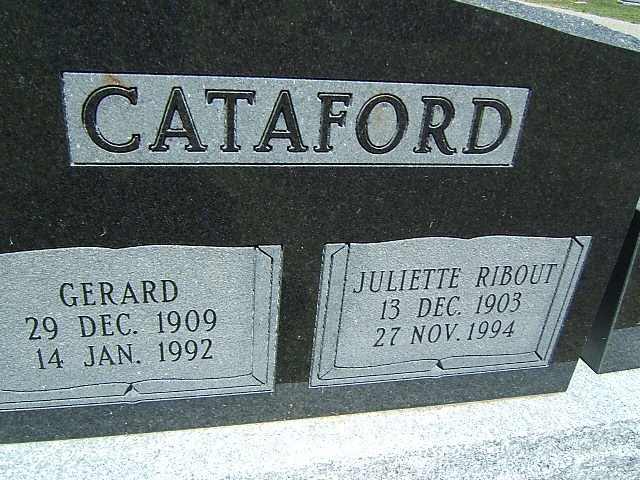Headstone image of Cataford
