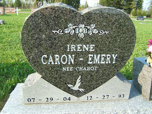 Headstone image of Caron-Emery