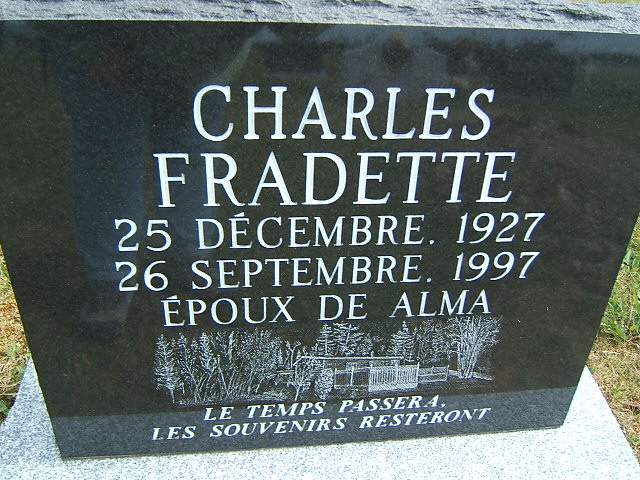 Headstone image of Fradette