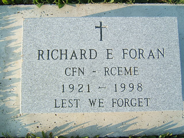 Headstone image of Foran