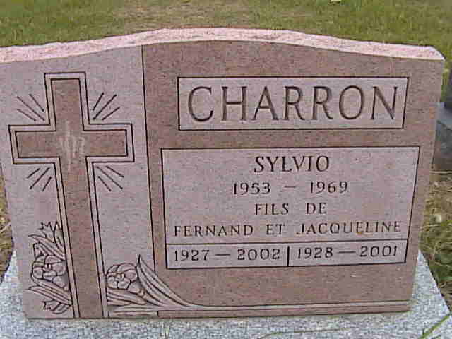 Headstone image of Charron
