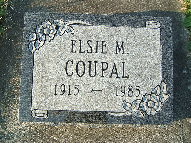 Headstone image of Coupal-Mellentine