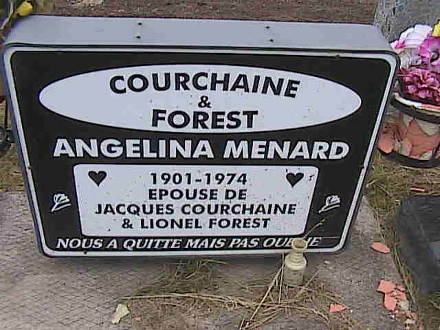 Headstone image of Courchaine-Forest