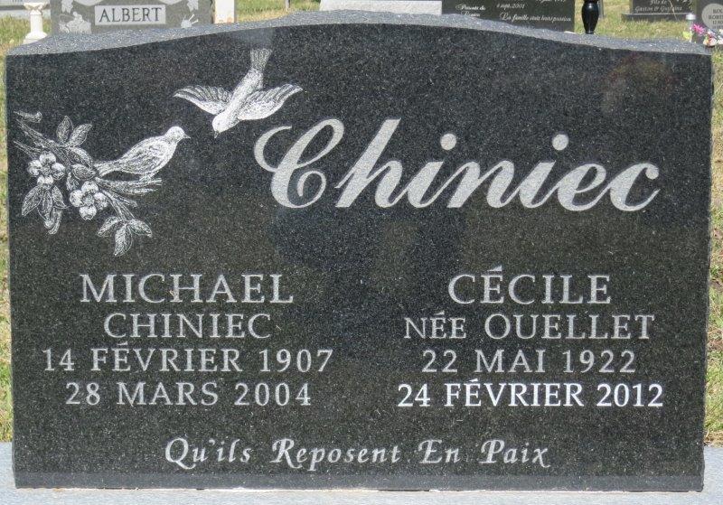 Headstone image of Chiniec