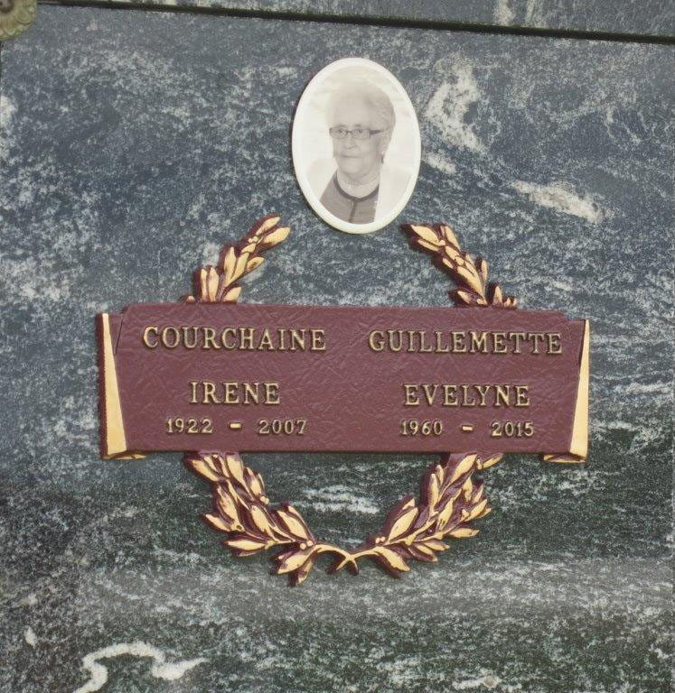 Headstone image of Courchaine