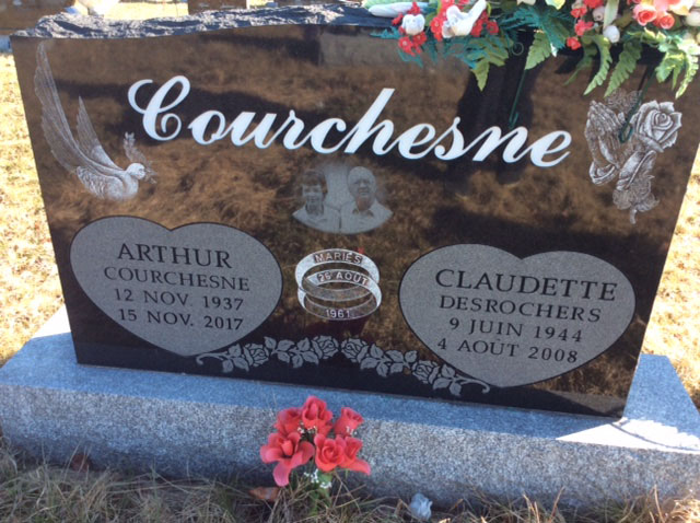 Headstone image of Courchesne