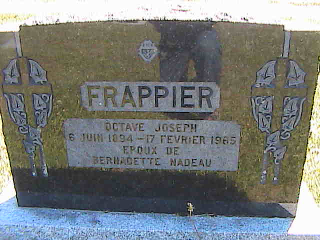 Headstone image of Frappier