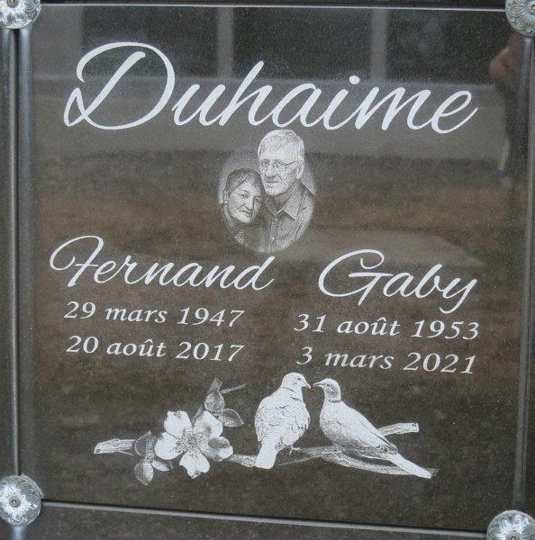 Headstone image of Duhaime
