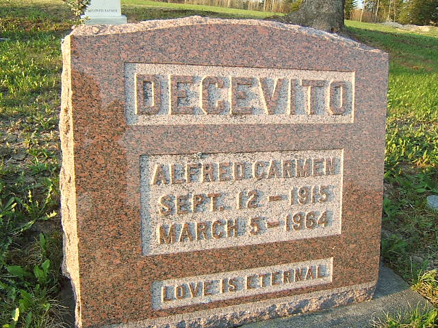 Headstone image of Decevito
