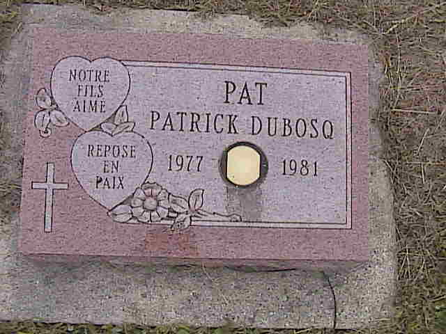 Headstone image of Dubosq