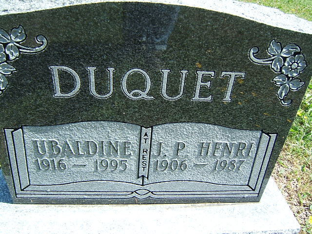 Headstone image of Duquet