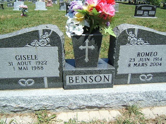 Headstone image of Drolet-Benson