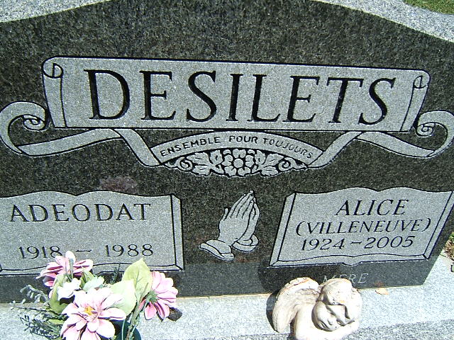 Headstone image of Désilets