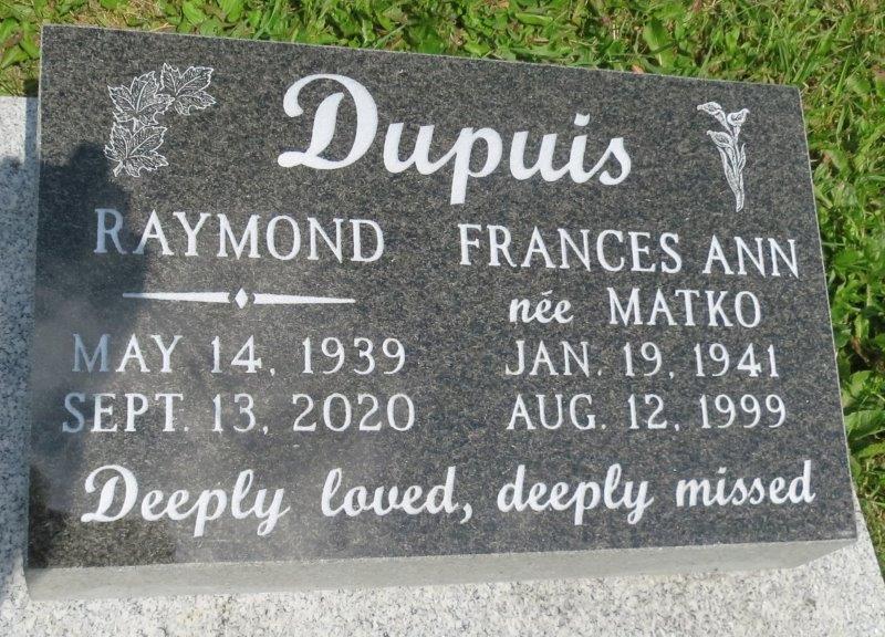 Headstone image of Dupuis