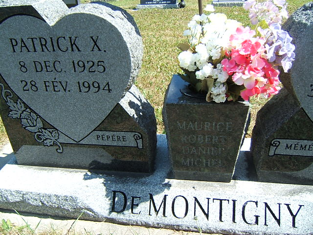 Headstone image of De Montigny