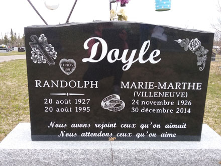 Headstone image of Doyle