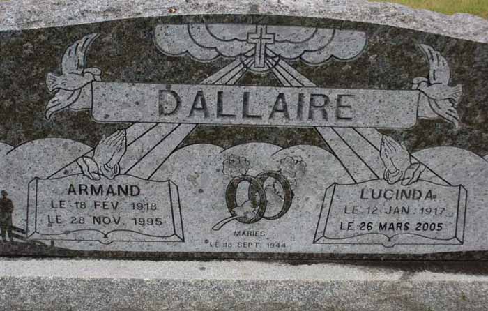 Headstone image of Dallaire