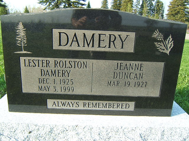 Headstone image of Damery
