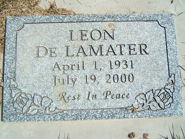 Headstone image of De Lamater