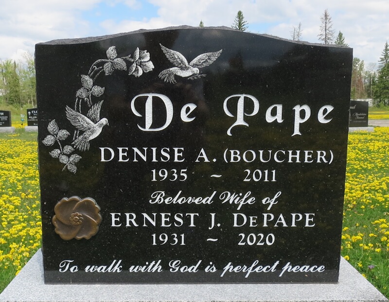 Headstone image of De Pape