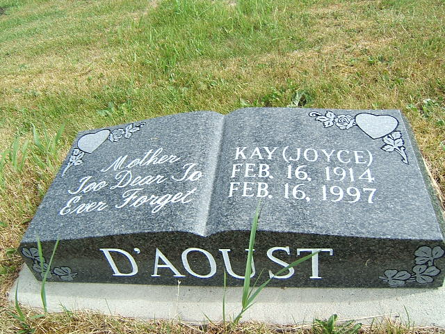Headstone image of D'Aoust