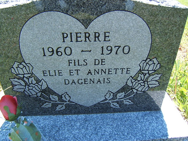 Headstone image of Dagenais