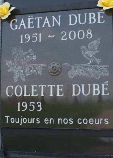Headstone image of Dubé
