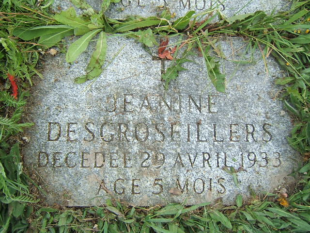 Headstone image of Desgroseilliers