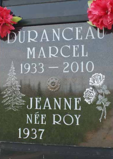 Headstone image of Duranceau