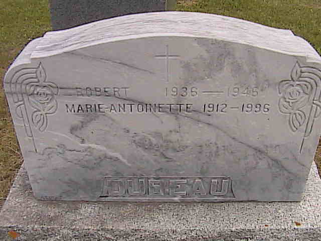 Headstone image of Dubeau