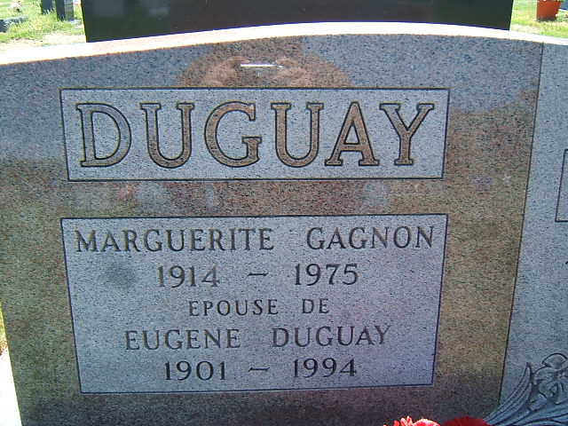 Headstone image of Duguay