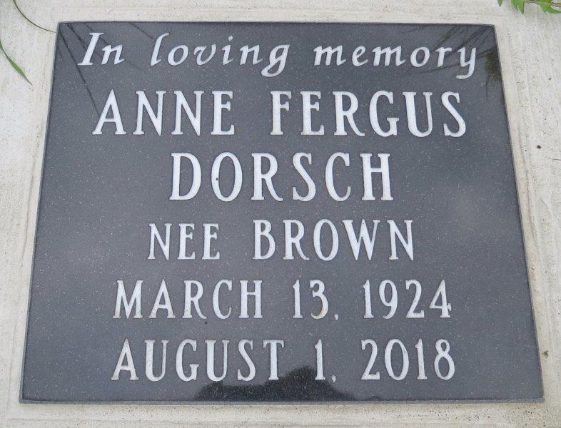 Headstone image of Dorsch