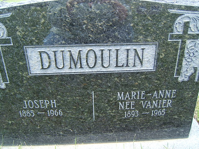 Headstone image of Dumoulin
