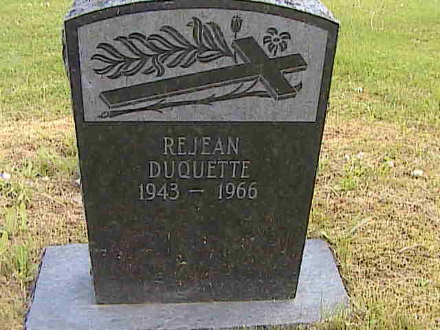 Headstone image of Duquette
