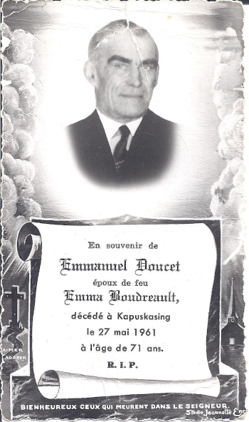 Headstone image of Doucet